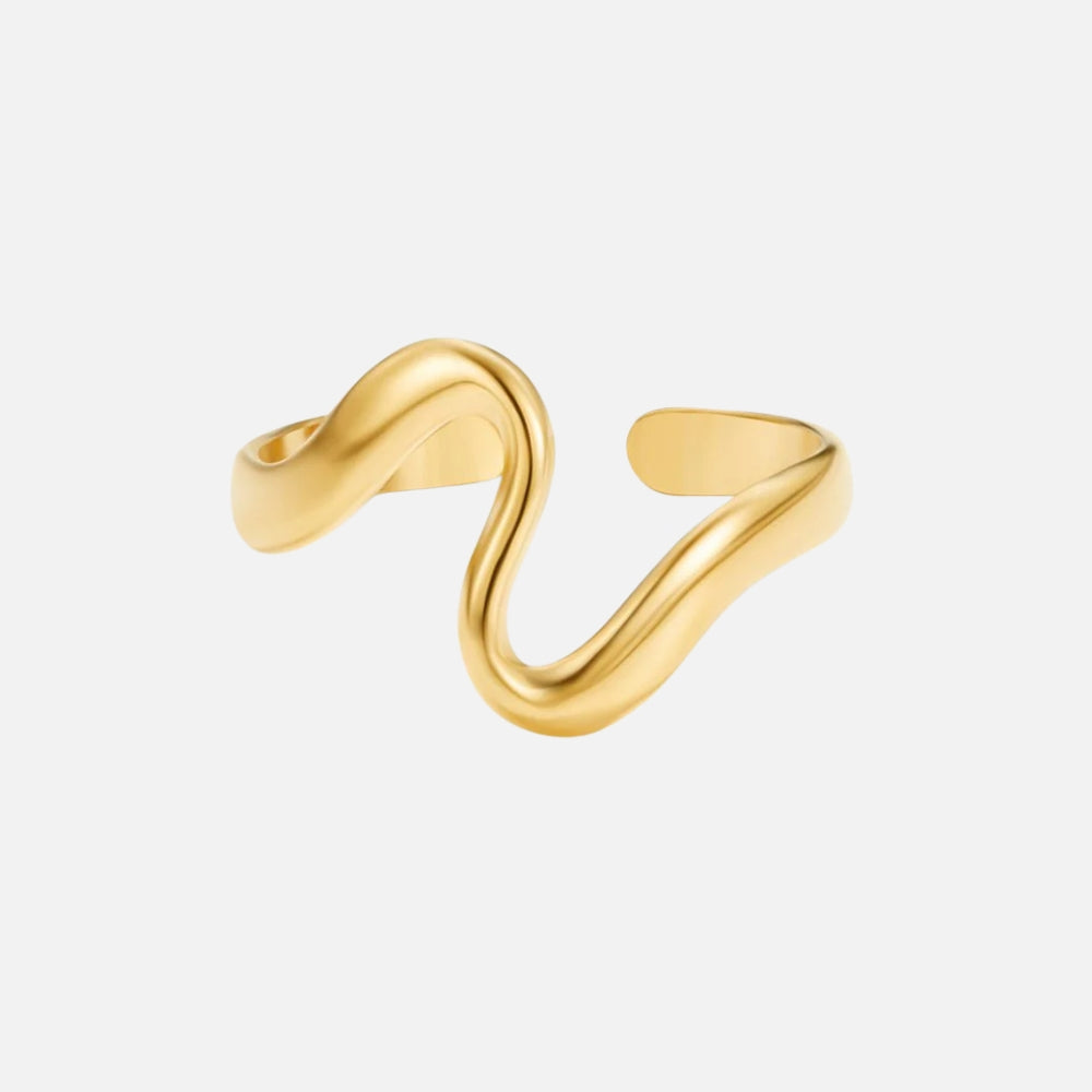 Aurelia Gold Wave Ring