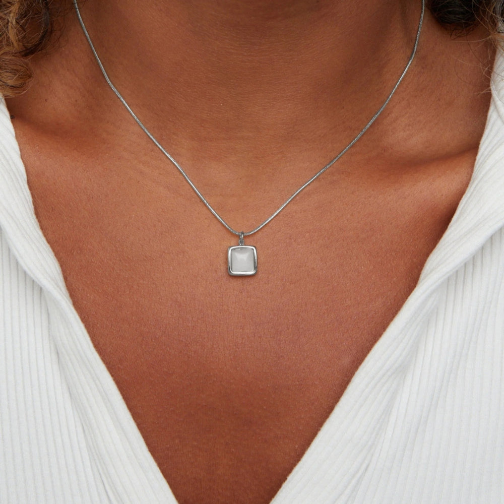 Aurora Moonstone Pendant Necklace